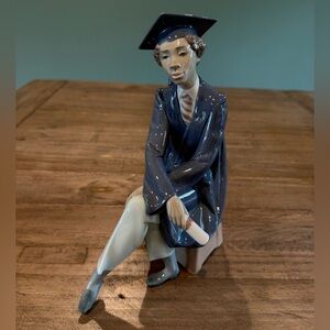 Lladro Black Legacy Collection “Only the Beginning” Graduate Figurine #5547